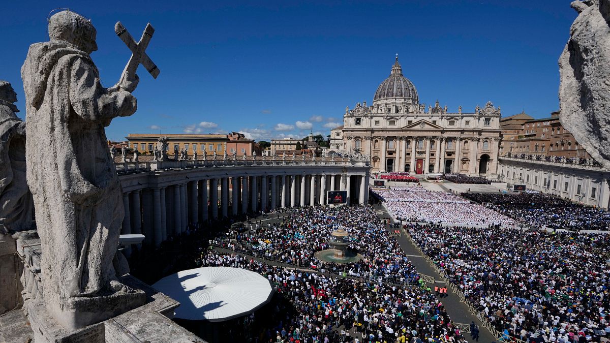 Fotoğraflarla Papa Francis'in cenaze töreni