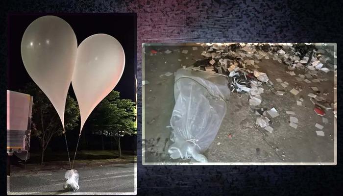Çöp balonlarına karşı hoparlörlerle propaganda yayını!  İki ülke arasında gerginlik sürüyor