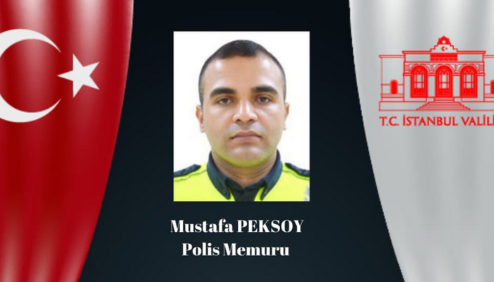 İstanbul'da trafik kontrolü sırasında otomobilin çarptığı polis memuru Mustafa Peksoy şehit oldu