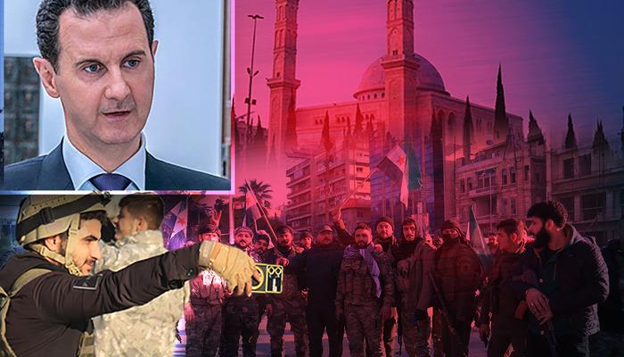 Son dakika | Hafız Esad'ın oğlunun Halep'teki heykeli böyle yıkıldı! Suriye'nin şehirleri birbiri ardına düşüyor: Esad güçlerini geri çekiyor