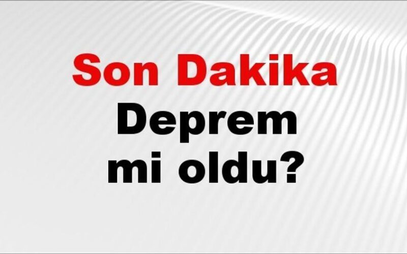 09 Temmuz 2026 Güncel Deprem Bilgileri ve Son Dakika Gelişmeleri